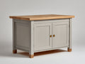 Aparadores de madera 120x45x85 cm - gris-madera natural - almacenaje para comedor