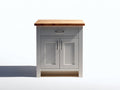Aparadores de madera 80x40x90 cm - gris-madera natural - almacenaje para comedor