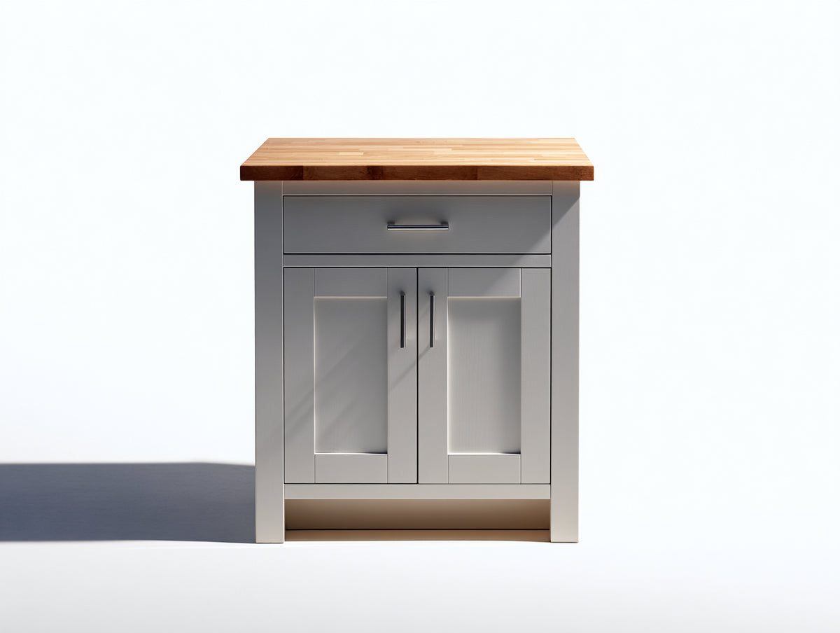 Aparadores de madera 80x40x90 cm - gris-madera natural - almacenaje para comedor
