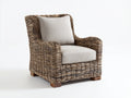 Sillones de ratán 82x84x90 cm - Ratán marrón natural y beige claro - Sillón individual con asiento acolchado
